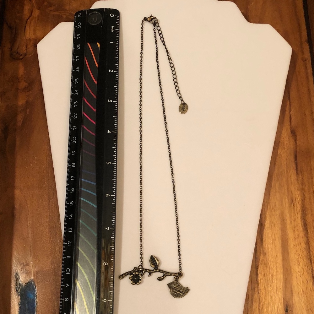 Unique "Bird on Branch" Necklace - Picture 4 of 4